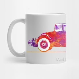 Cord L-29 Cabriolet 1931 - Colorful Watercolor Mug